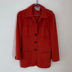 Carlisle Cashmere Women's Vibrant Red Blazer